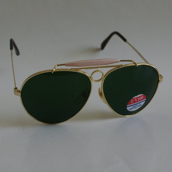 NWT True Vintage 80's/90's Outdoorsman Classic Aviator w/top bar Sunglasses - Picture 4 of 7